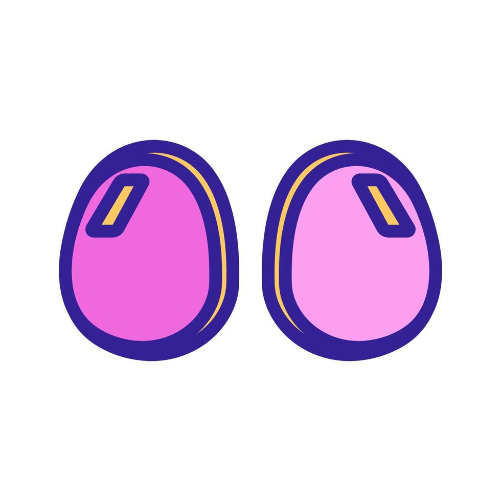silicone breast suction cups icon vector outline illustration