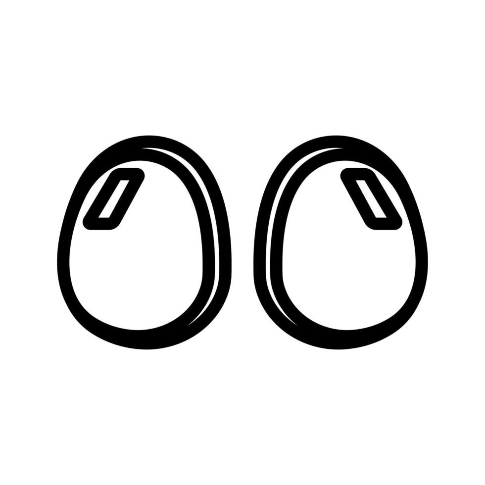silicone breast suction cups icon vector outline illustration