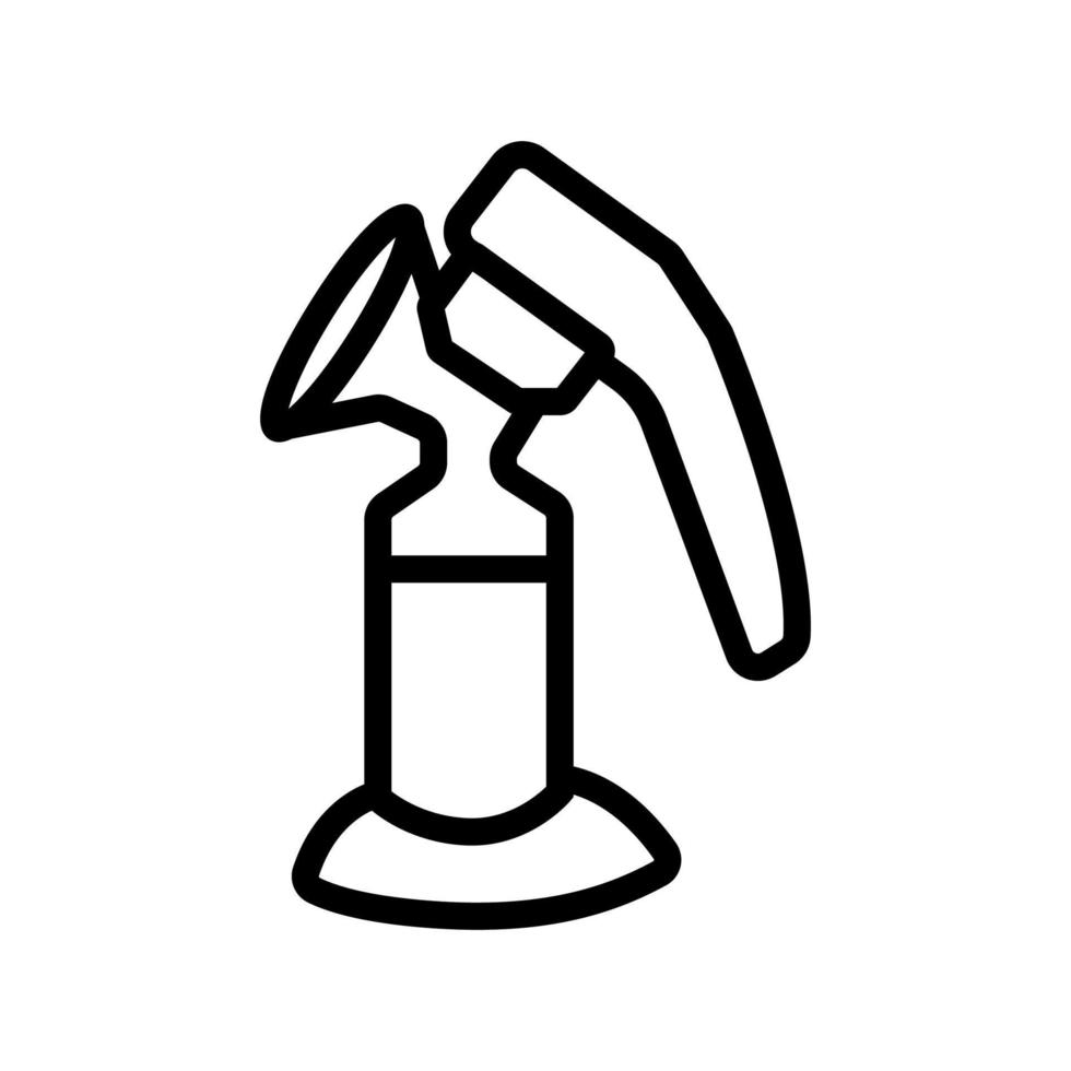 piston breast pump icon vector outline illustration