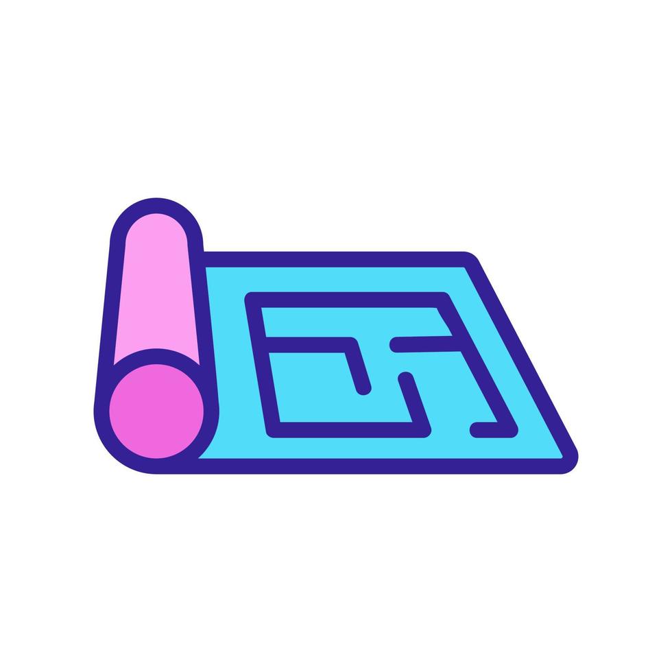 the design of the project repair icon vector outline illustration