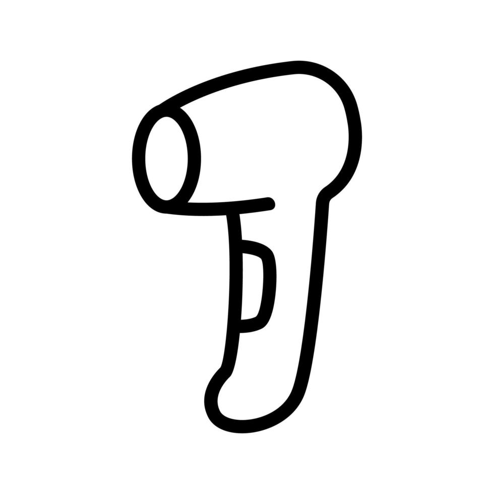 compact dryer with friction pad icon vector outline illustration