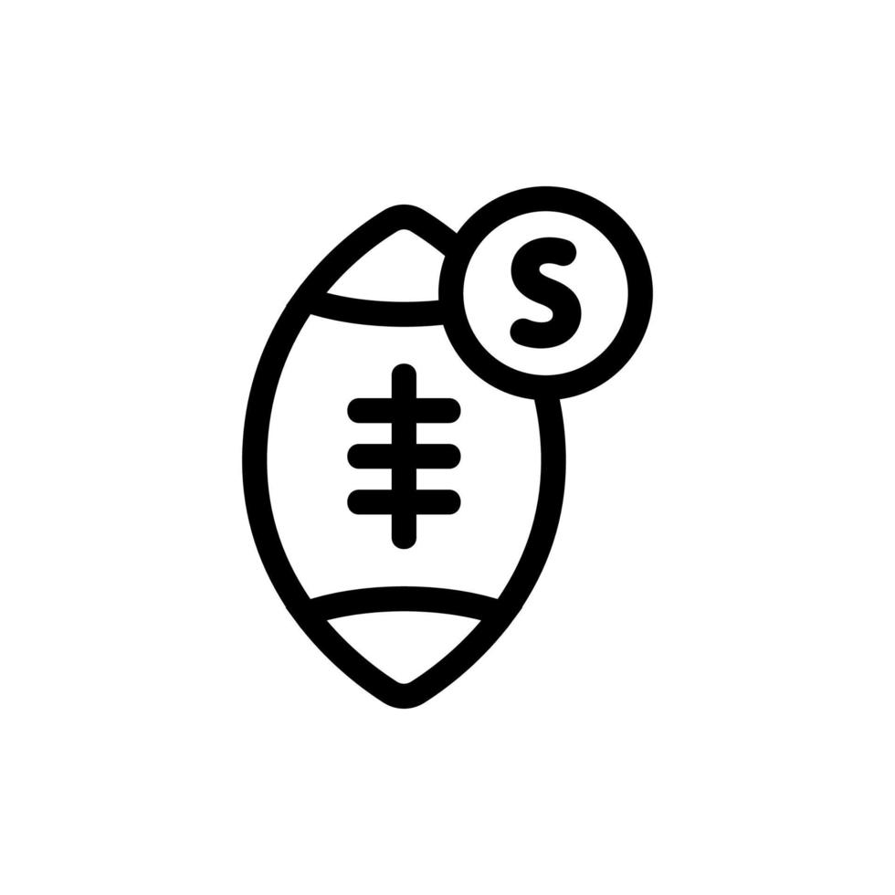 betting on the baseball icon vector. Isolated contour symbol illustration vector