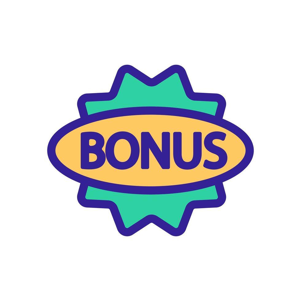 Bonus icon vector. Isolated contour symbol illustration vector