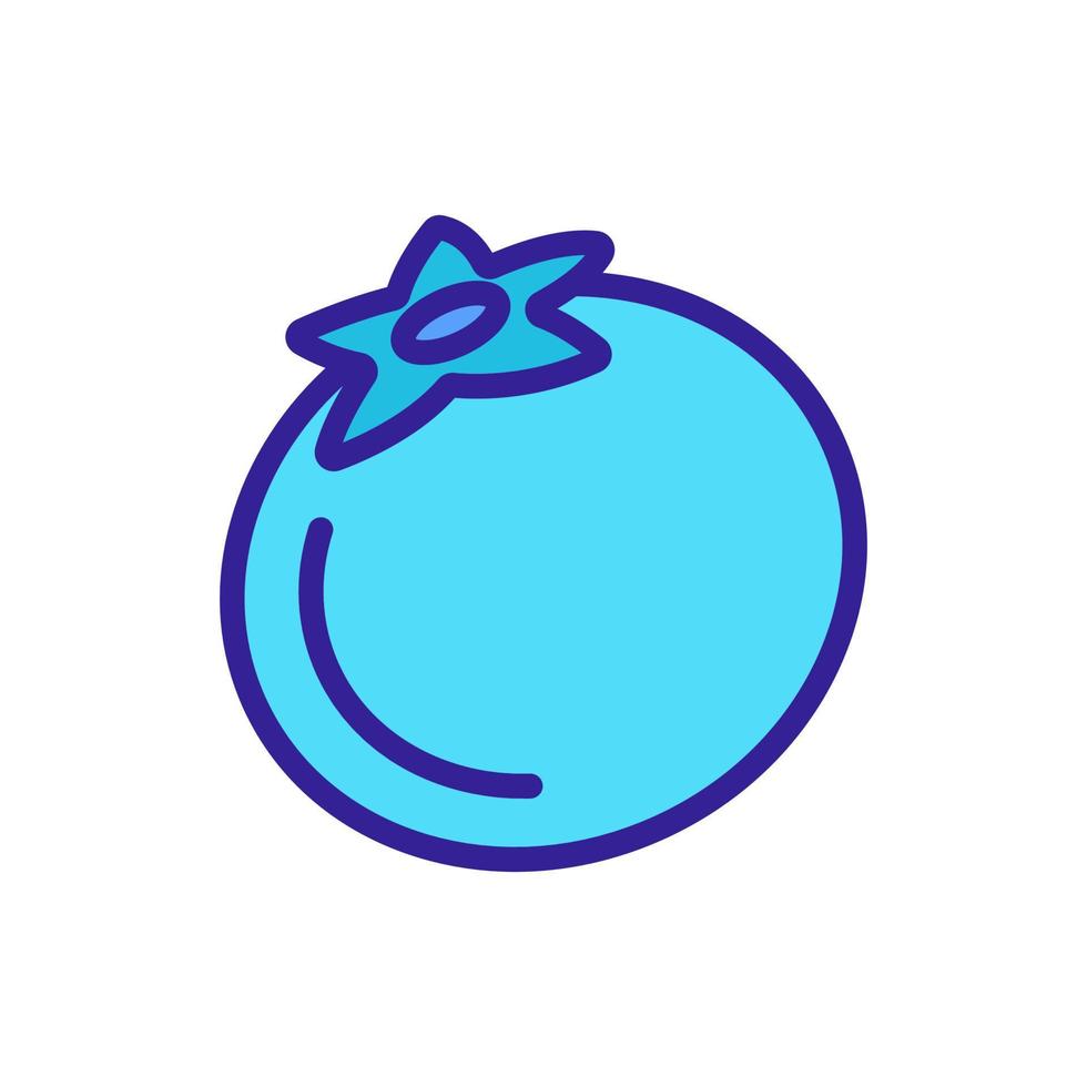 blueberry berry icon vector outline illustration