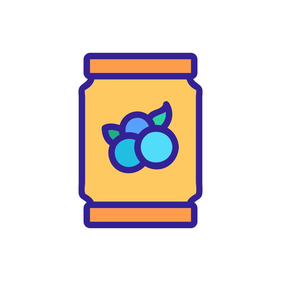 blueberry jam icon vector outline illustration 9989059 Vector Art at