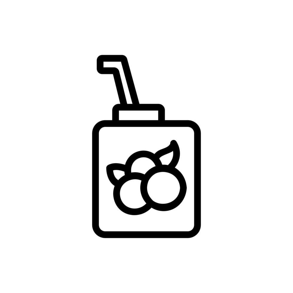 blueberry juice icon vector outline illustration