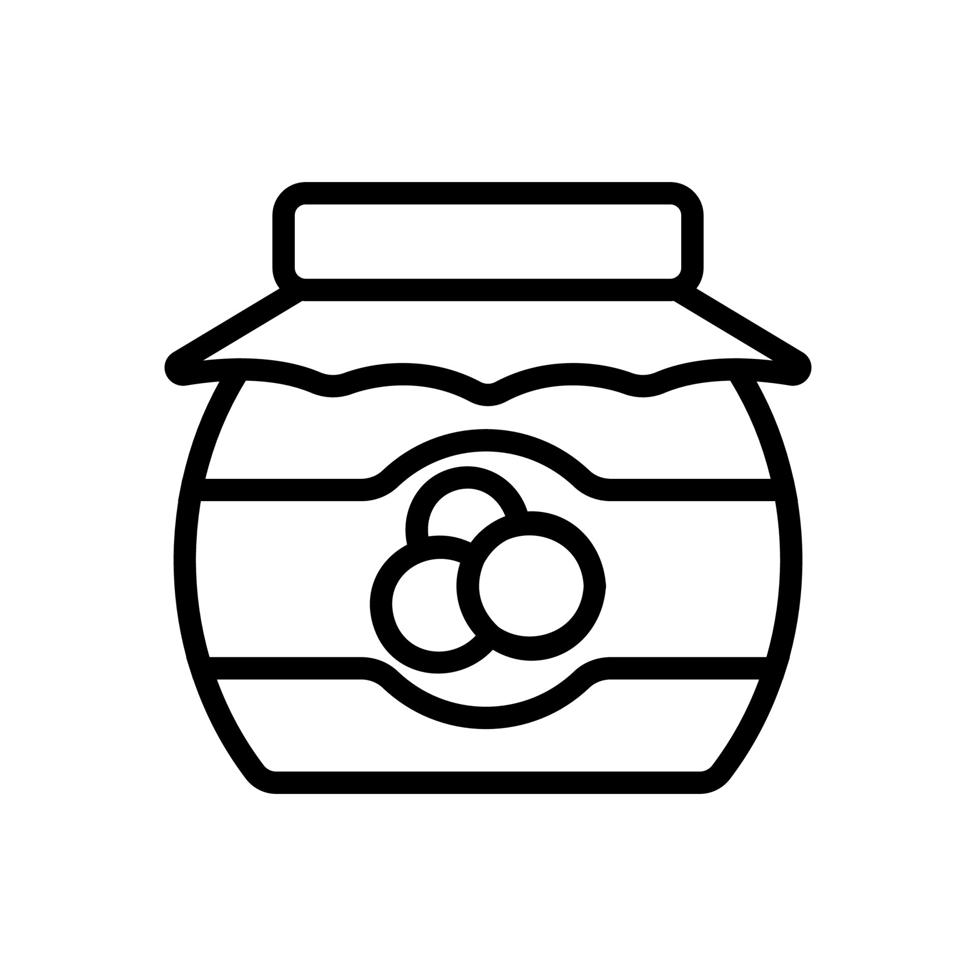 blueberry jam icon vector outline illustration 9989100 Vector Art at