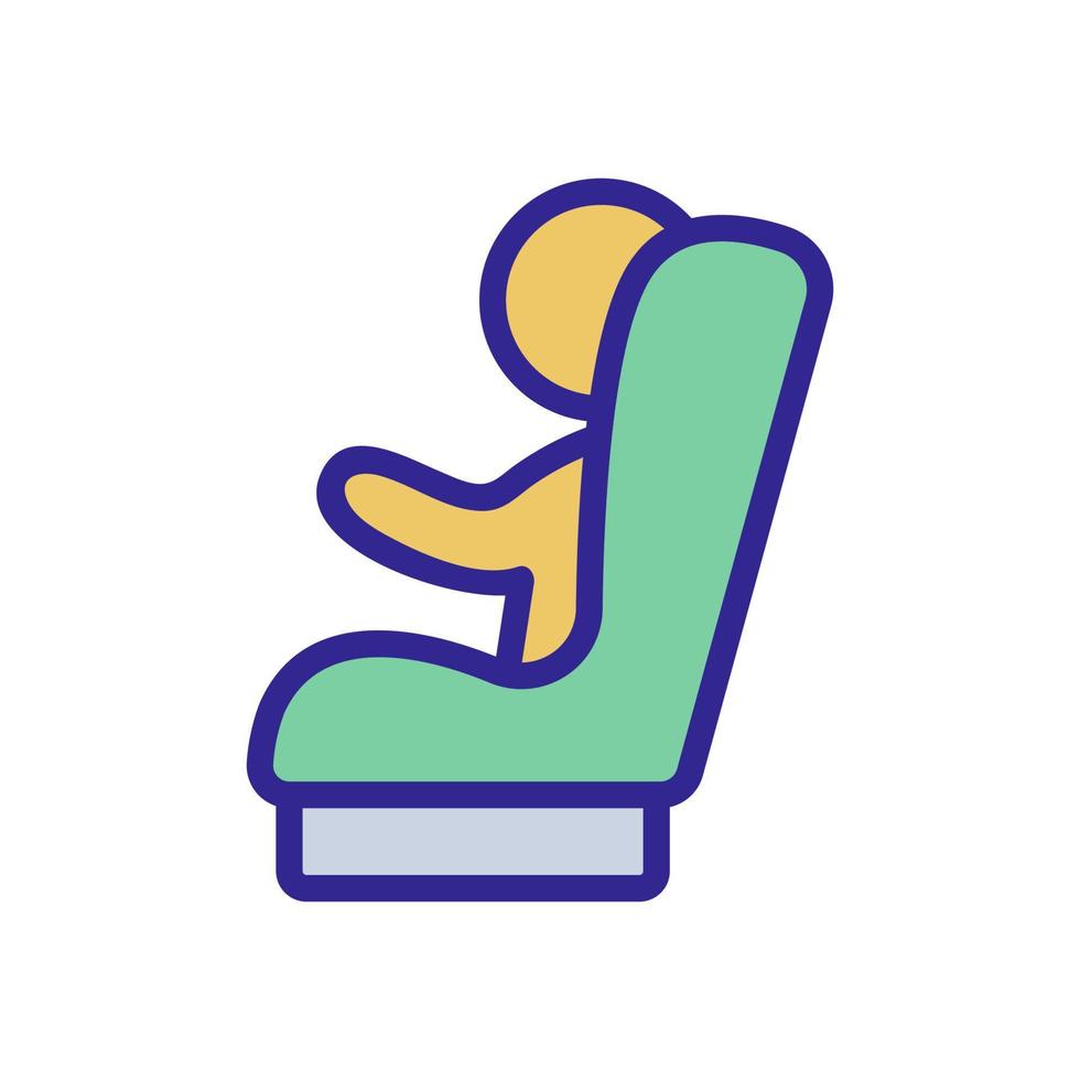 Seat belt icon vector. Isolated contour symbol illustration vector