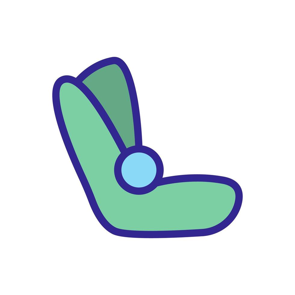 Seat belt icon vector. Isolated contour symbol illustration vector
