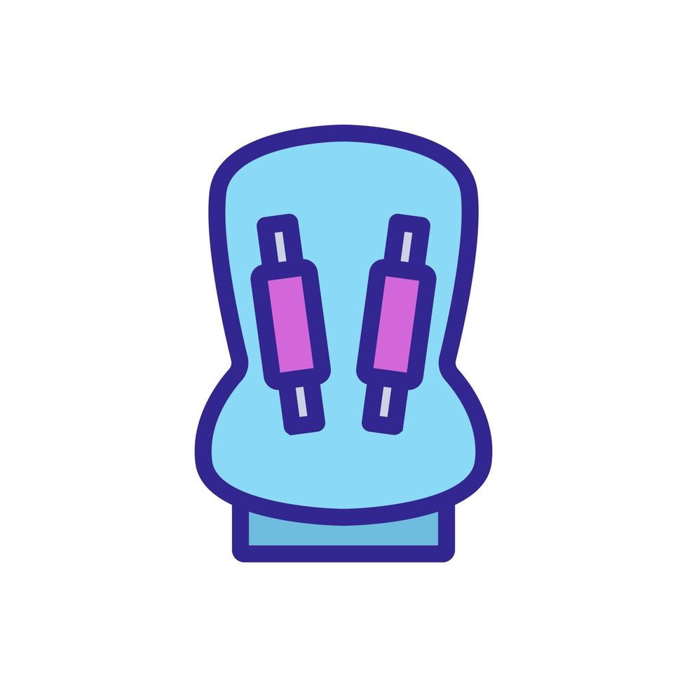 Seat belt icon vector. Isolated contour symbol illustration vector