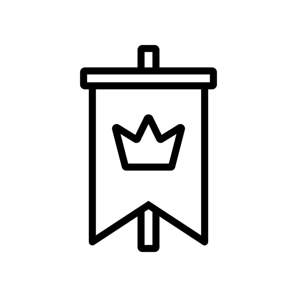 vector de icono de banner. ilustración de símbolo de contorno aislado