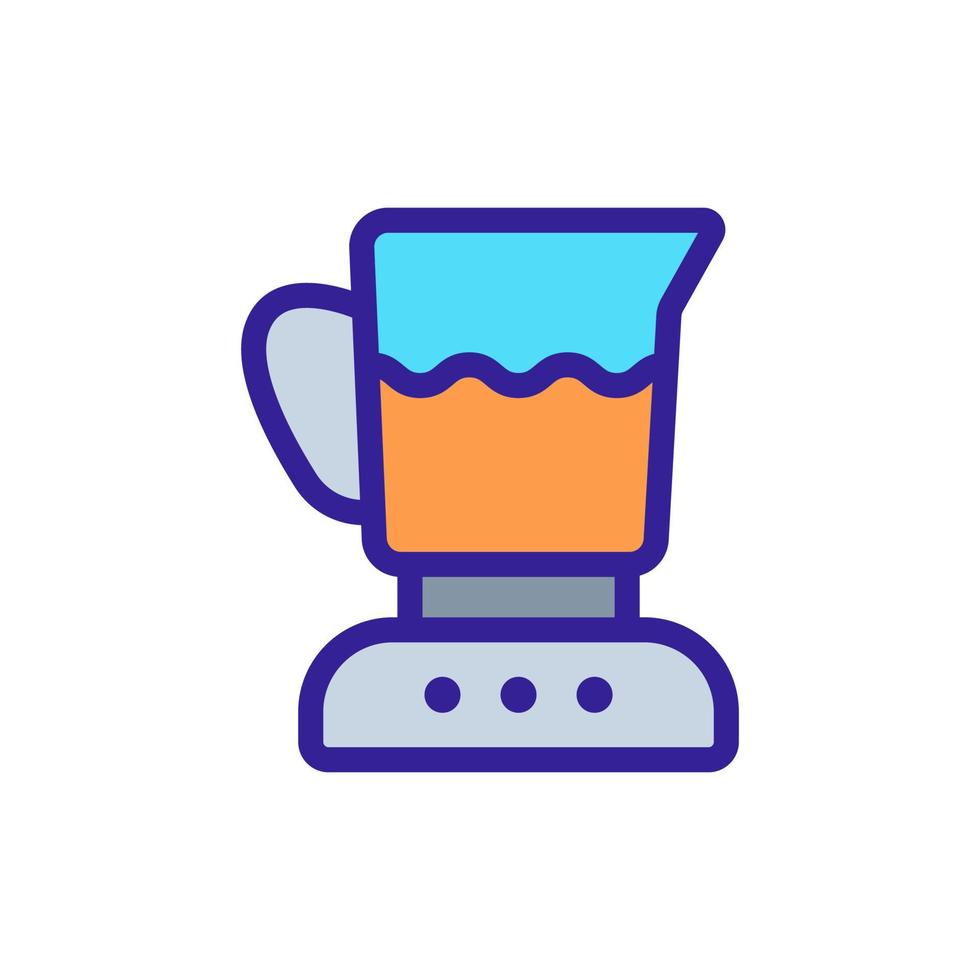 blender cocktail bowl icon vector outline illustration