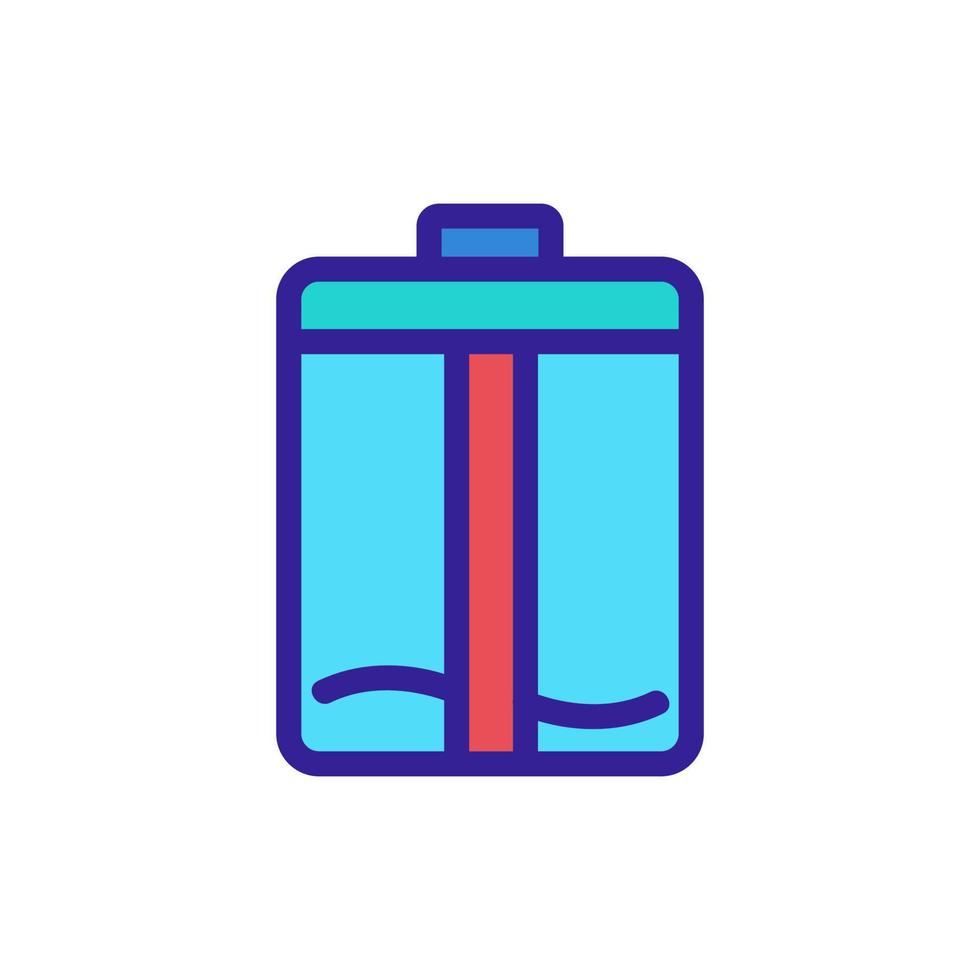 amount of liquid in bowl icon vector outline illustration