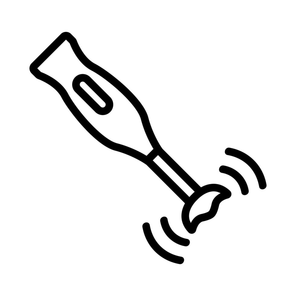 hand blender icon vector outline illustration