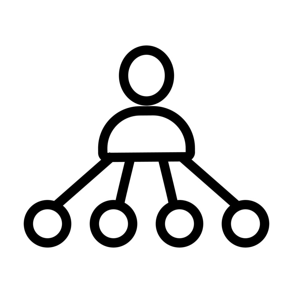 blogger icon vector. Isolated contour symbol illustration vector
