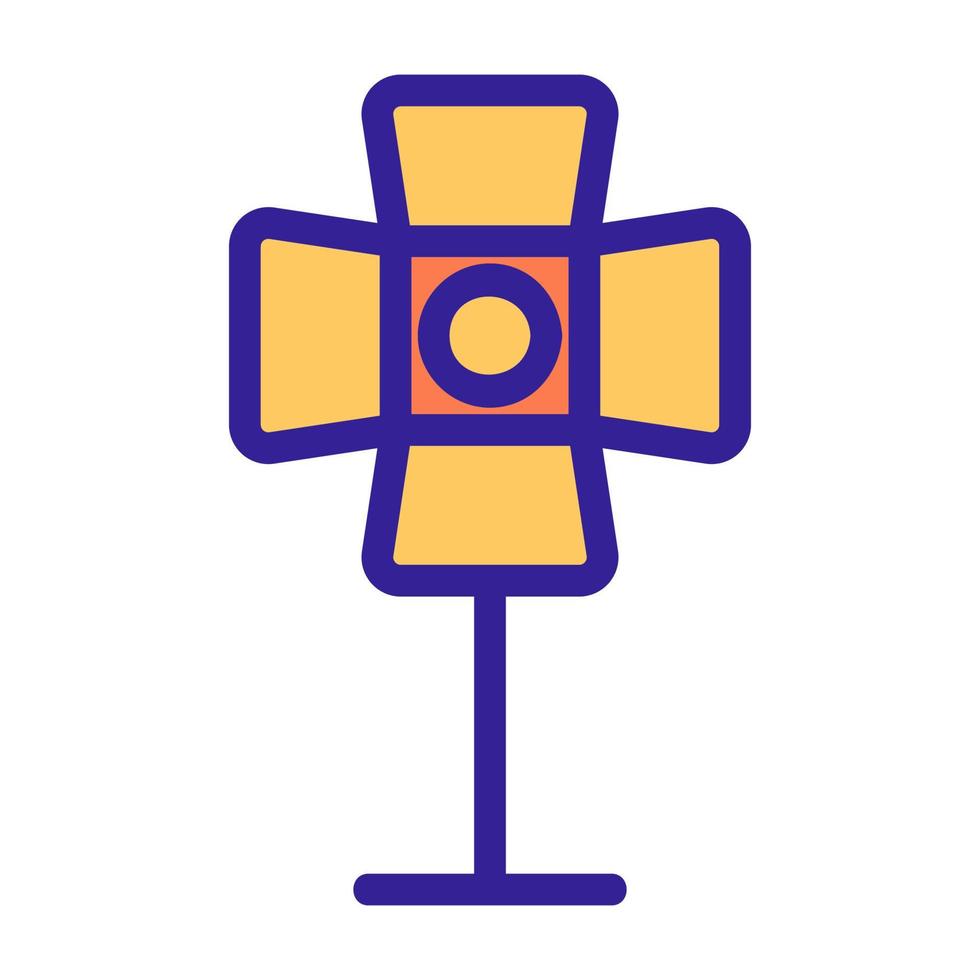Lighting device icon vector. Isolated contour symbol illustration vector
