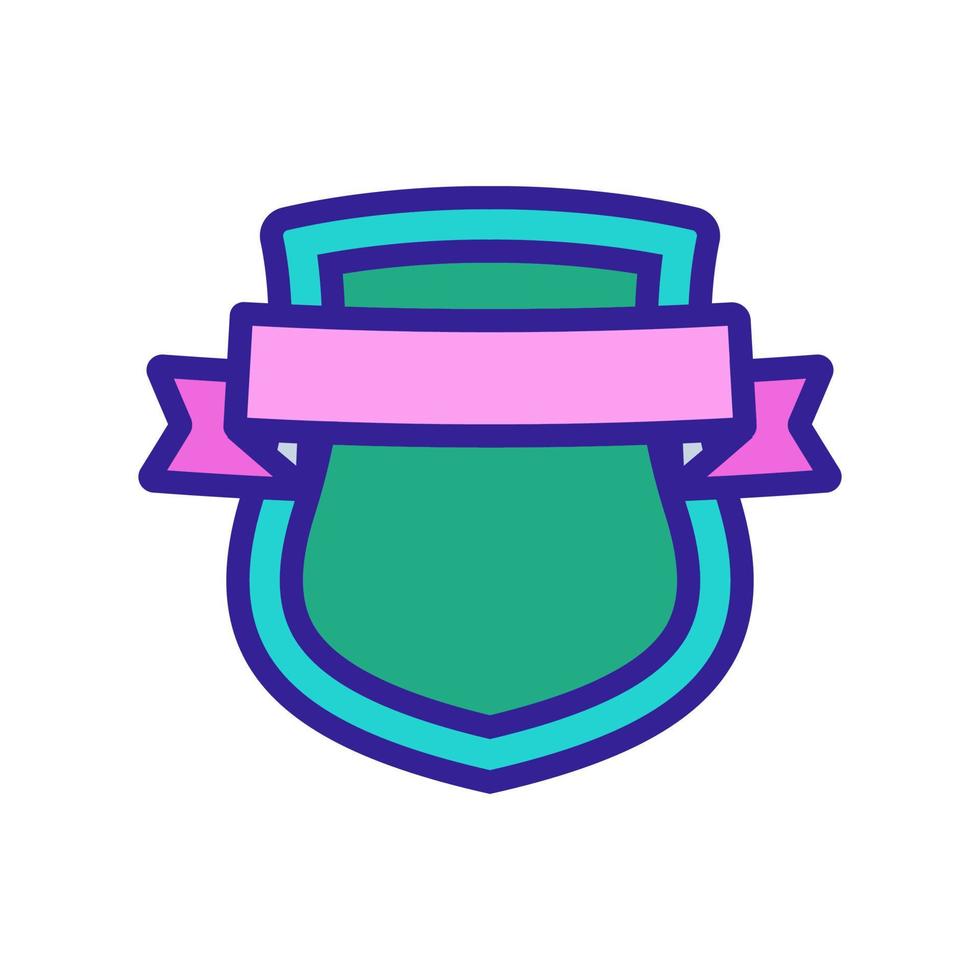 The old coat of arms is an icon vector. Isolated contour symbol illustration vector