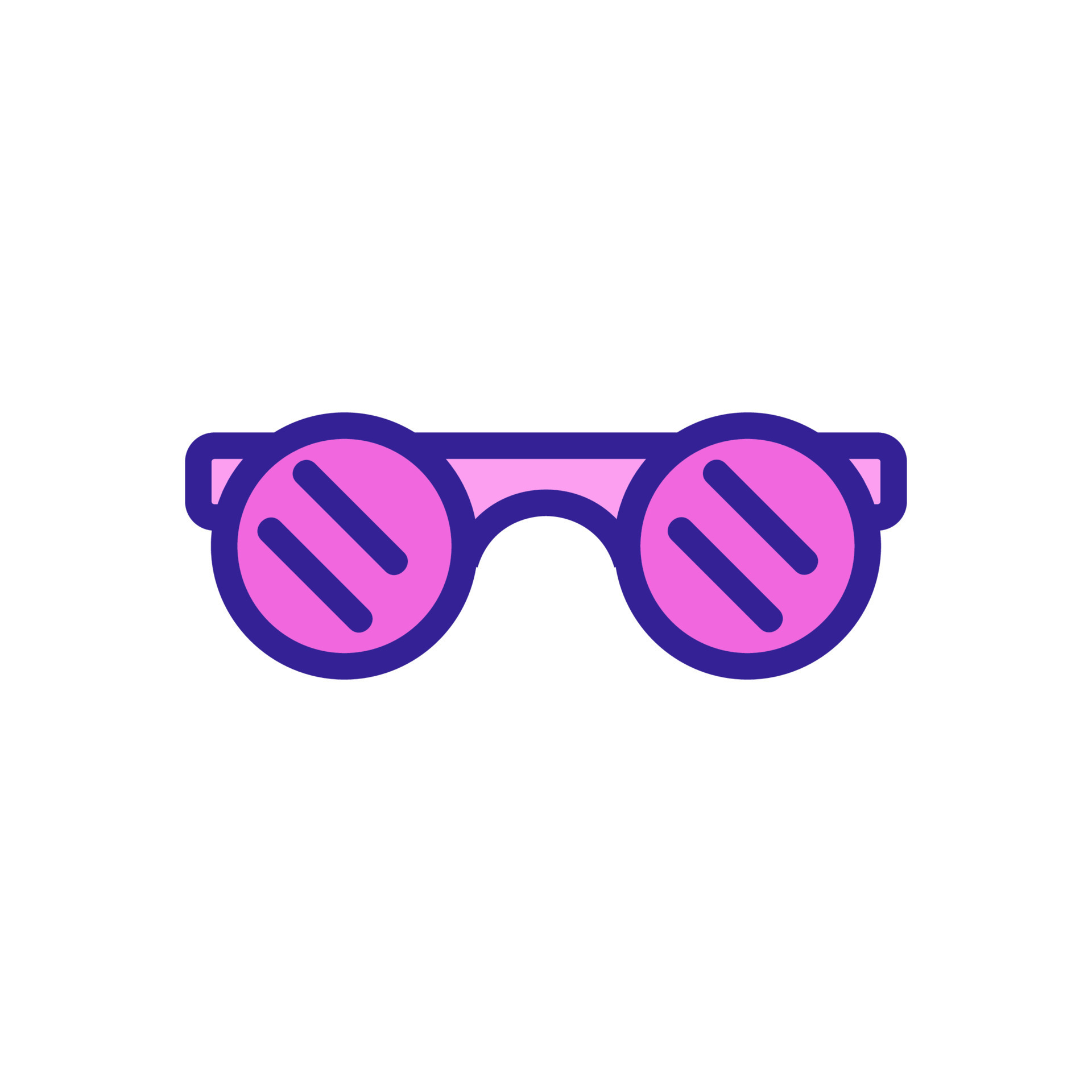 vector de icono de gafas de herrero. ilustración de símbolo de contorno