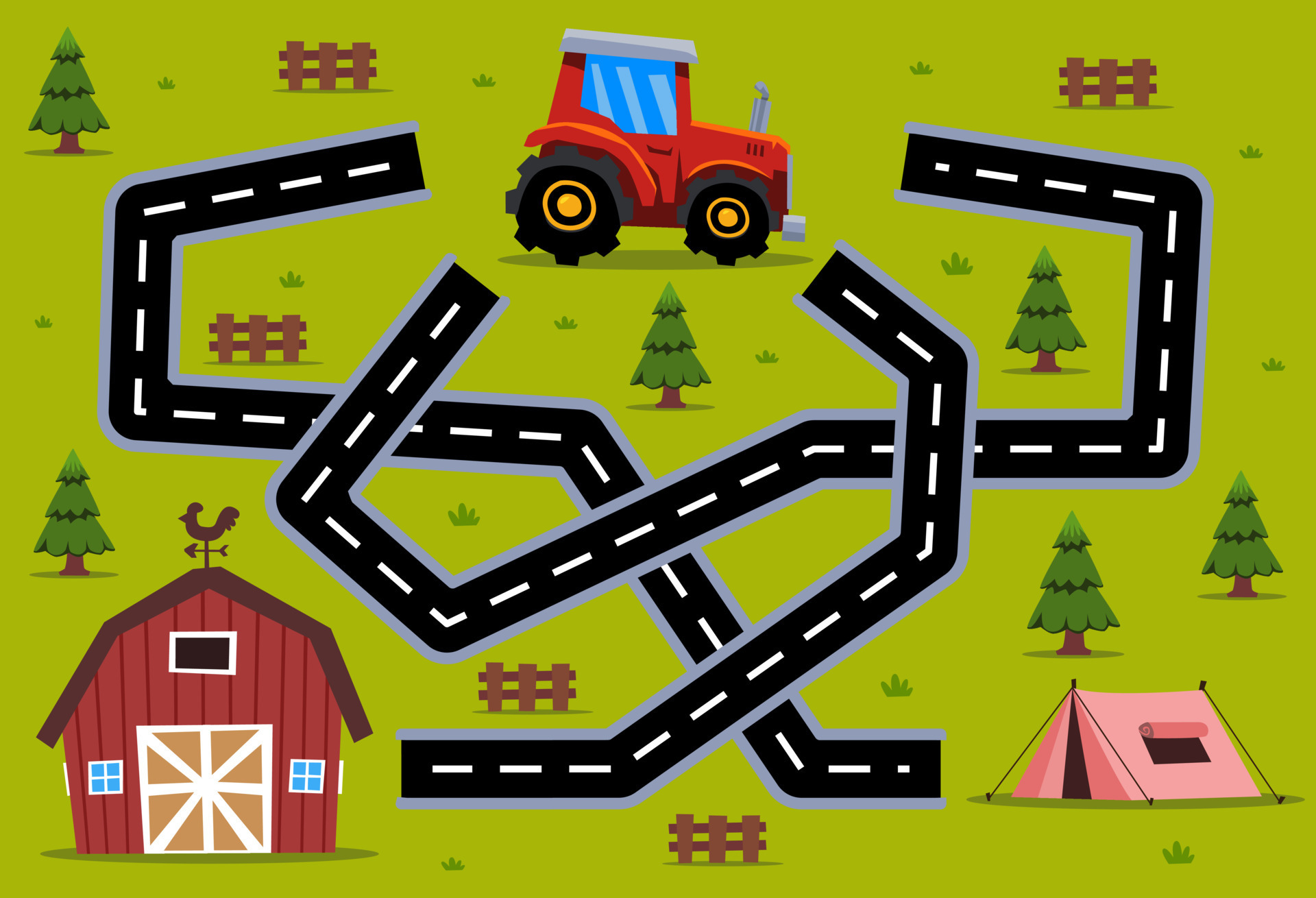 Free Maze Game for Children 3 - 6: Truck