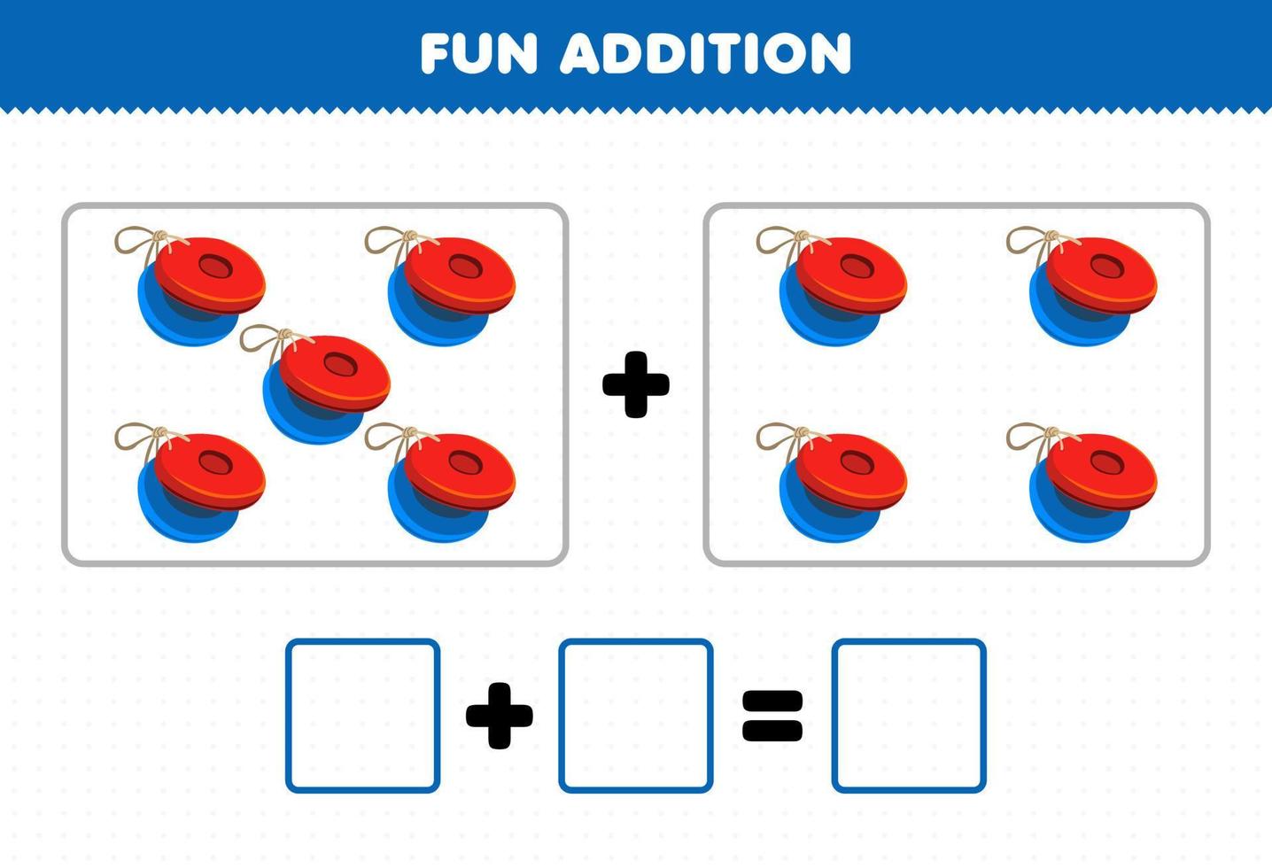 juego educativo para niños divertido además contando dibujos animados instrumento musical castañuelas imágenes hoja de trabajo vector