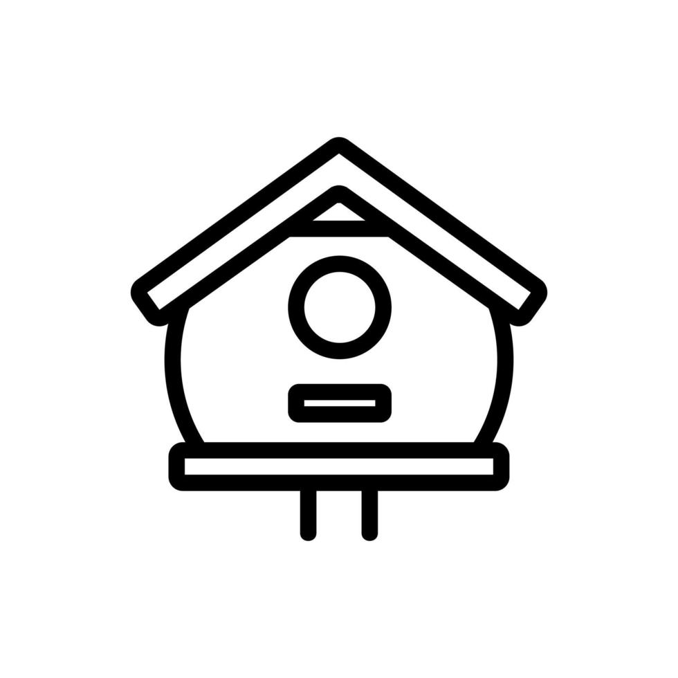 bird house Icon vector. Isolated contour symbol illustration vector