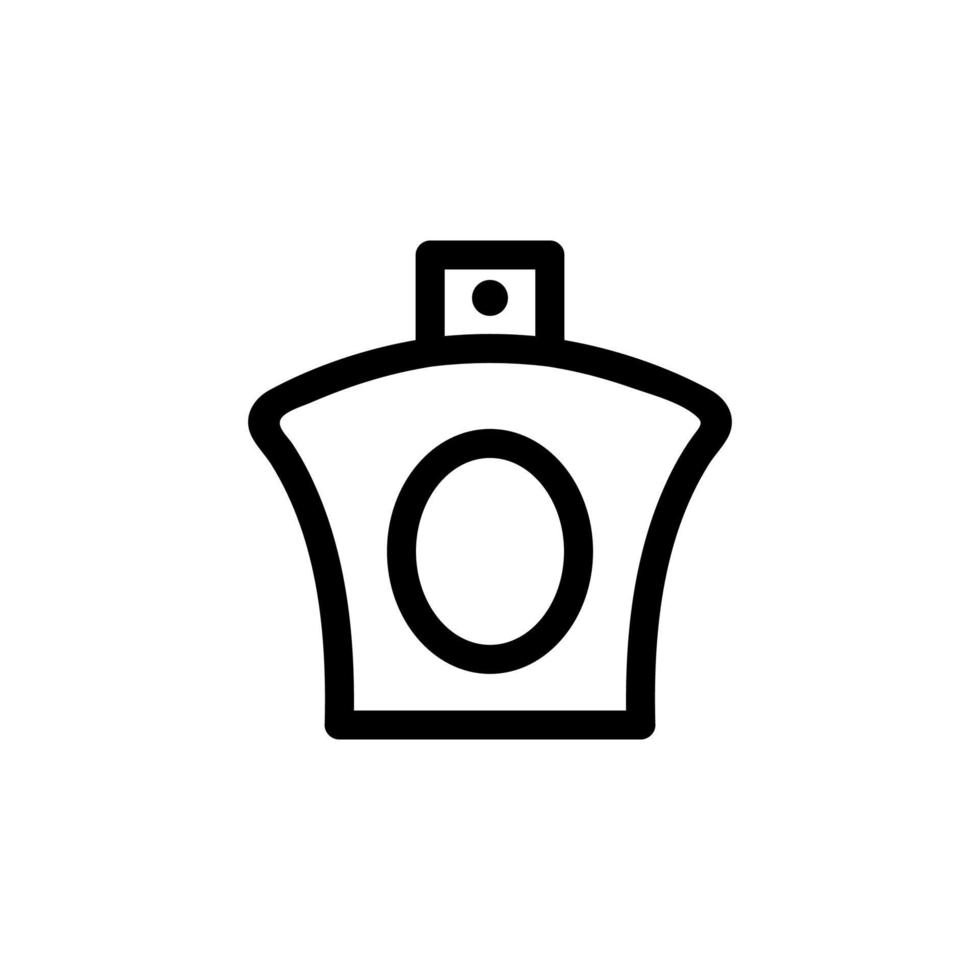 perfume icon vector. Isolated contour symbol illustration vector