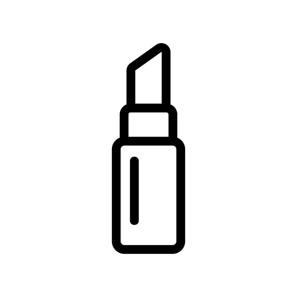vector de icono de lápiz labial. ilustración de símbolo de contorno aislado