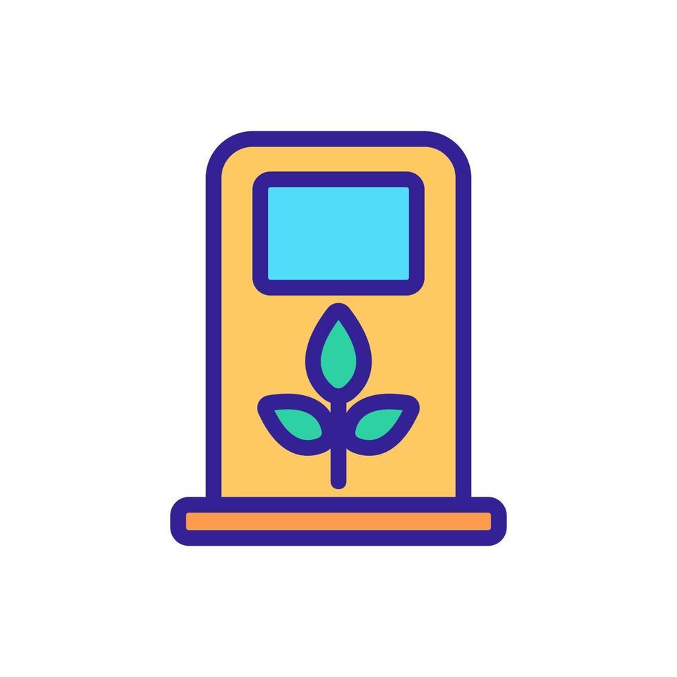 biofuel Icon vector. Isolated contour symbol illustration vector