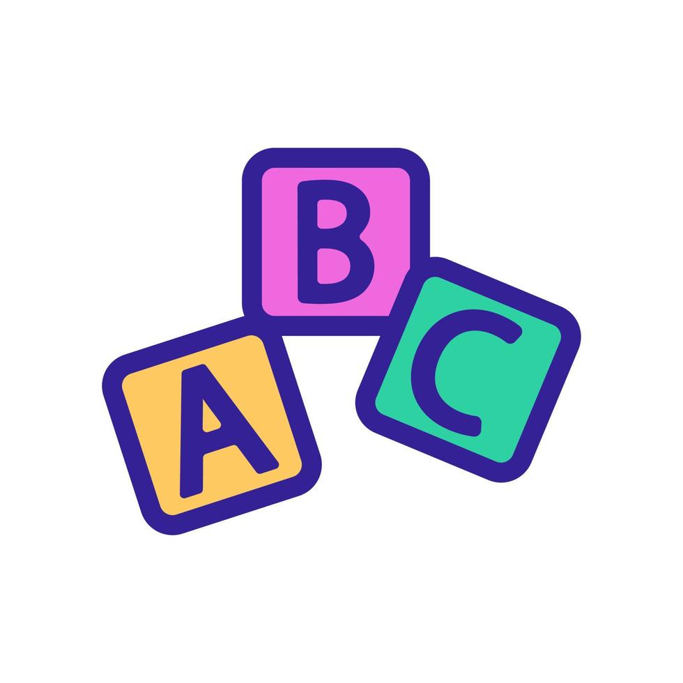 developing toy icon vector. Isolated contour symbol illustration vector