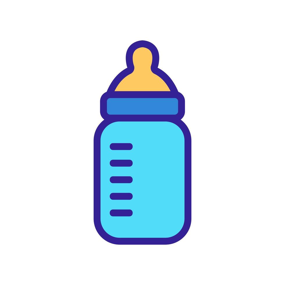 Feeding baby icon vector. Isolated contour symbol illustration vector