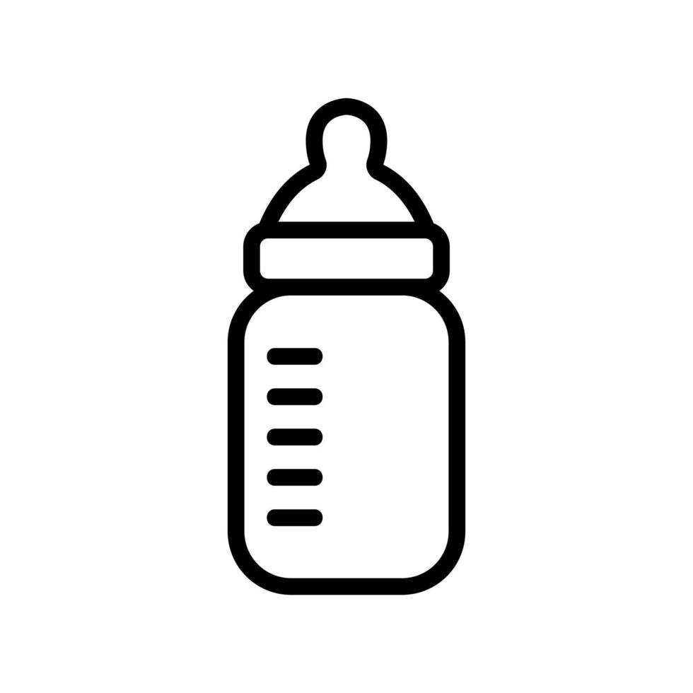 vector de icono de bebé de alimentación. ilustración de símbolo de contorno aislado