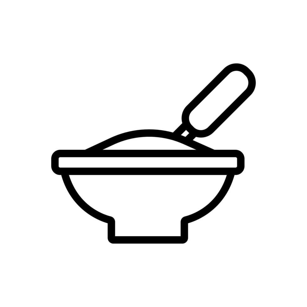 Eating baby kitchen icon is a vector. Isolated contour symbol illustration vector