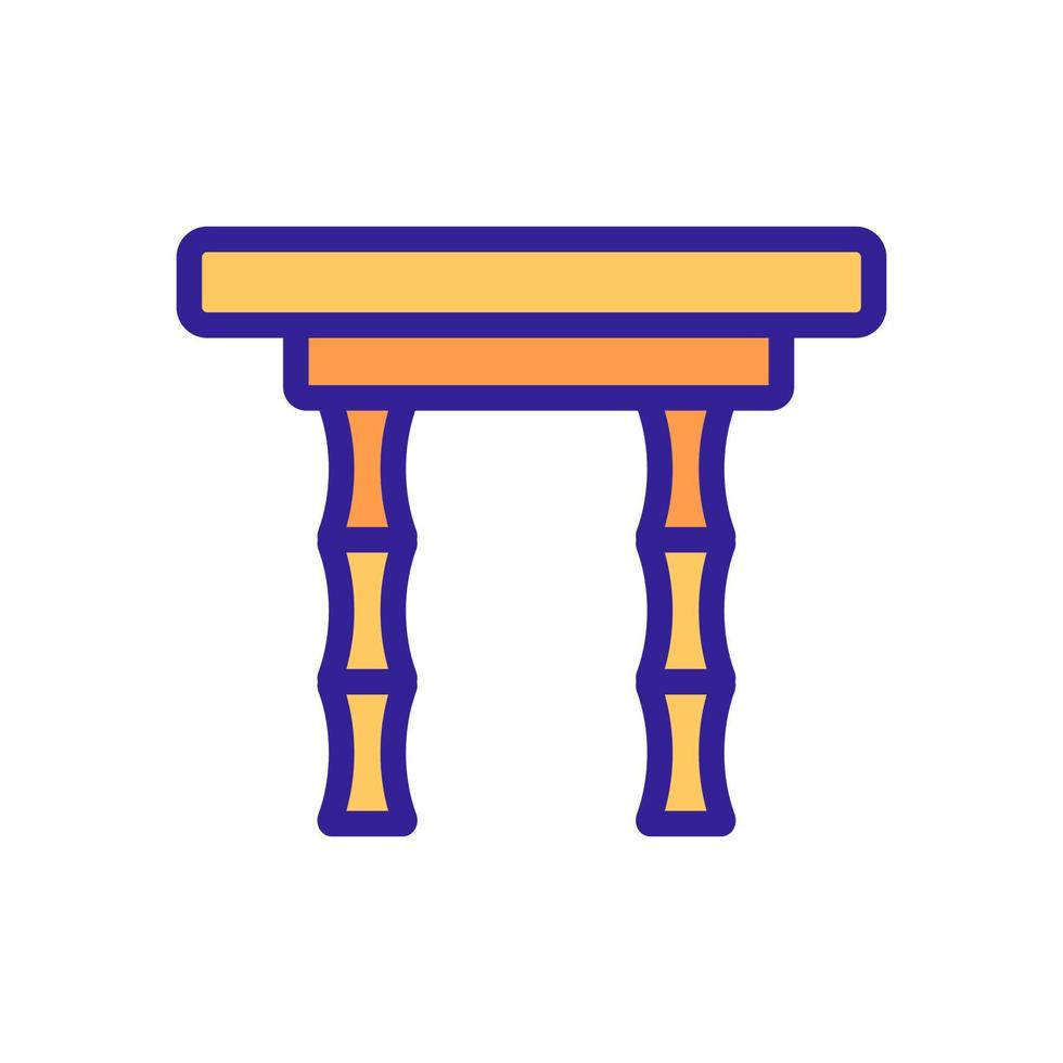 bamboo gate icon vector outline illustration