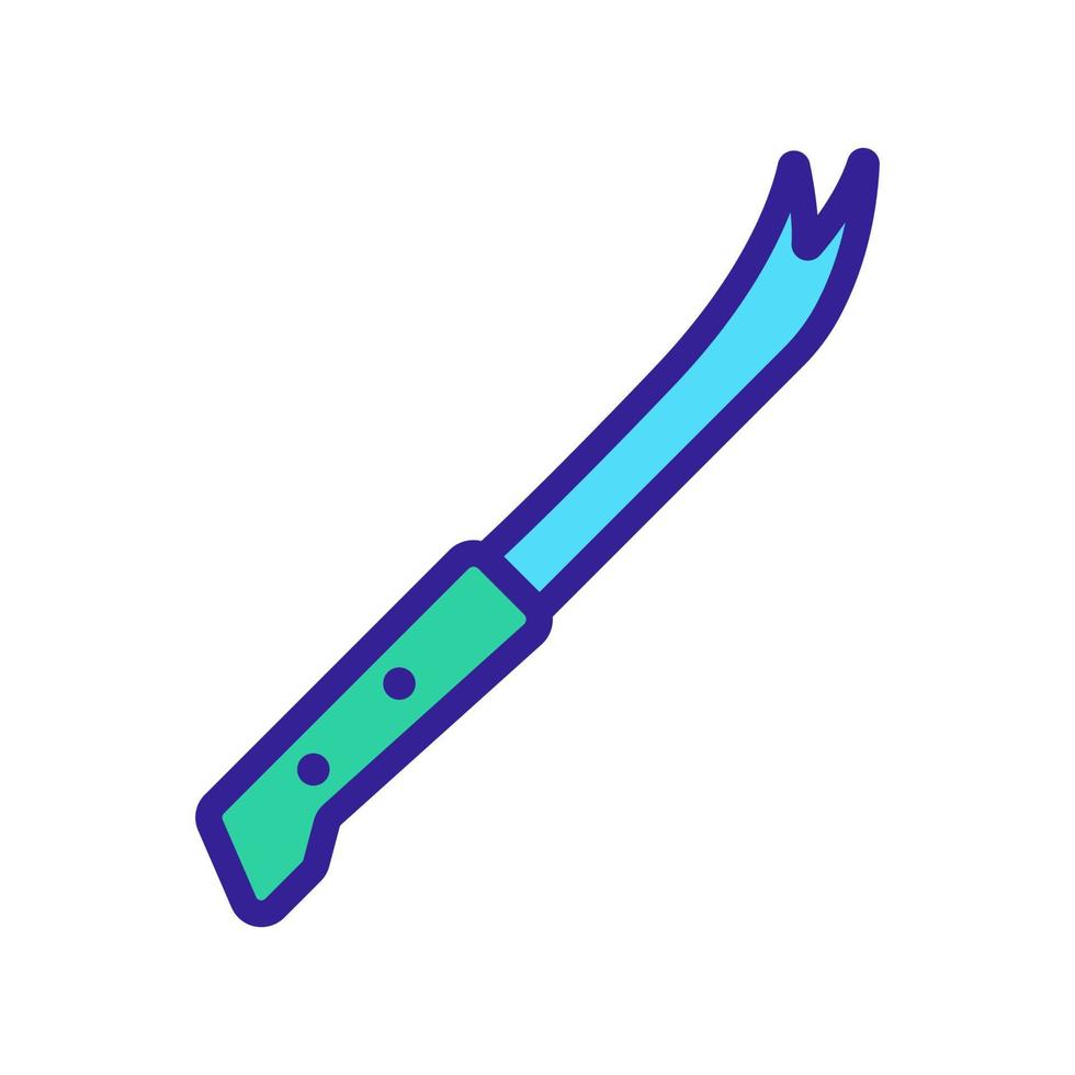 ilustración de contorno de vector de icono de cuchillo de barra