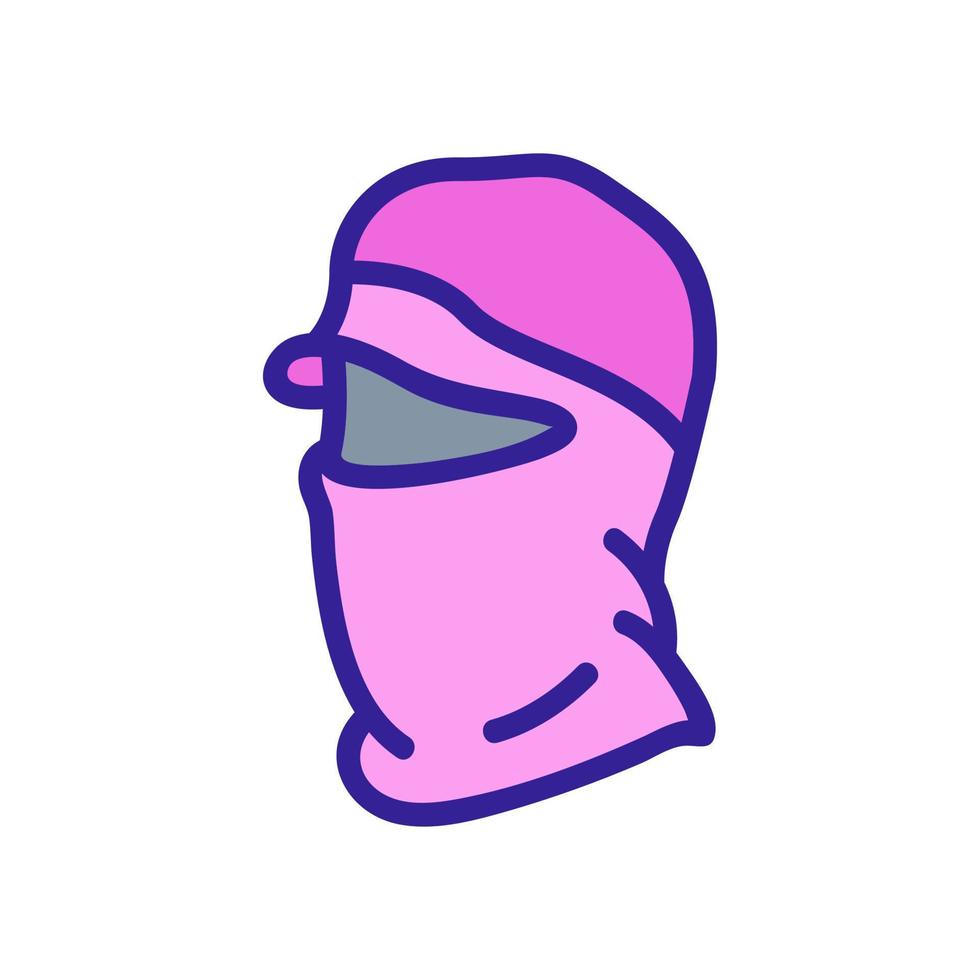 hat balaclava icon vector outline illustration