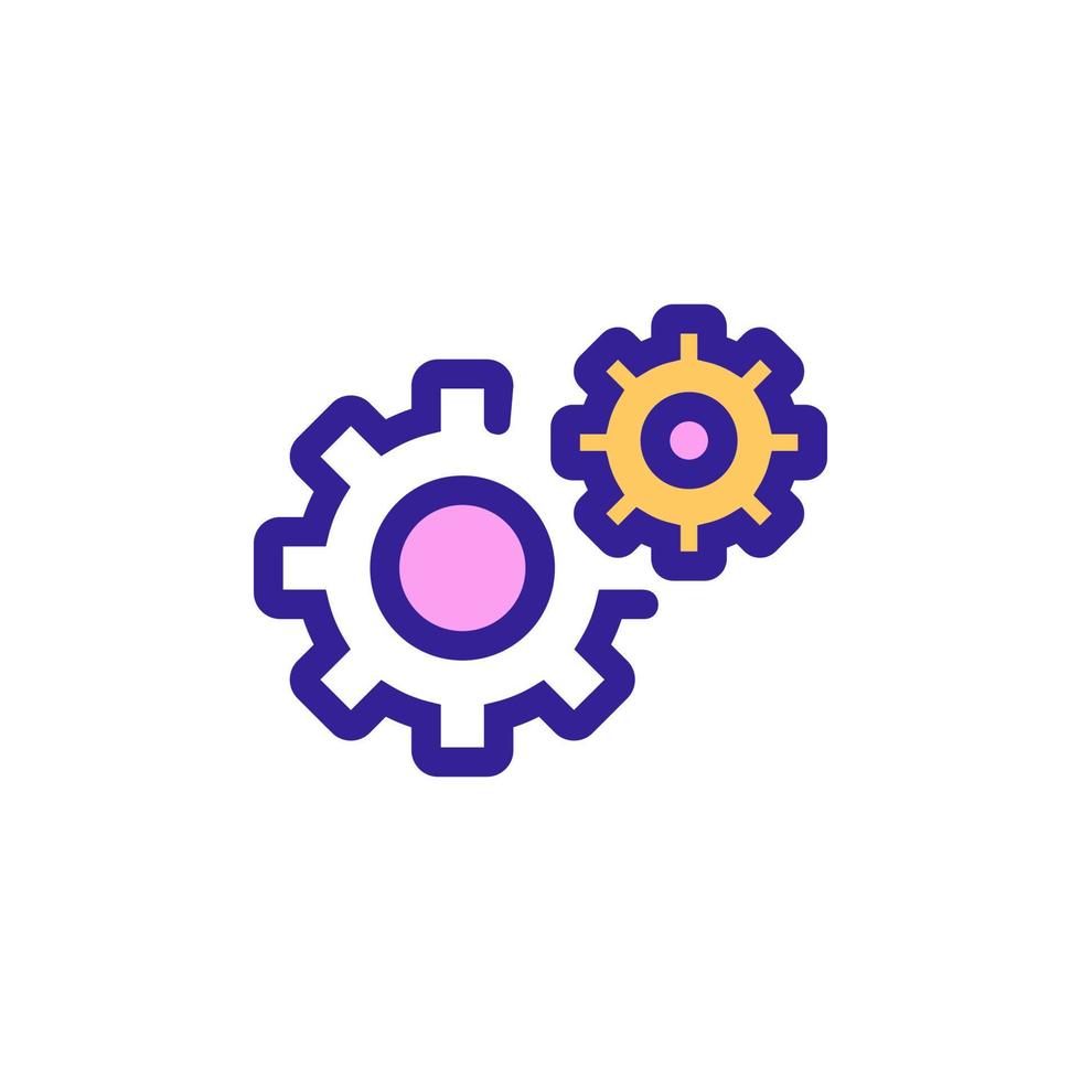 Automation icon vector. Isolated contour symbol illustration vector