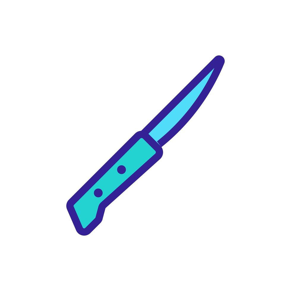 cutting knife icon vector outline illustration 9990451 Vector Art at ...