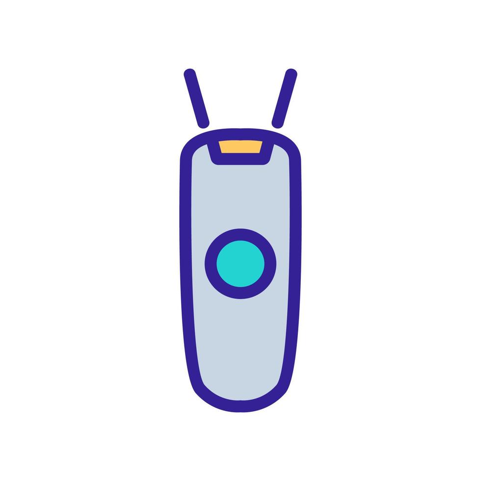 digital wireless barcode scanner icon vector outline illustration