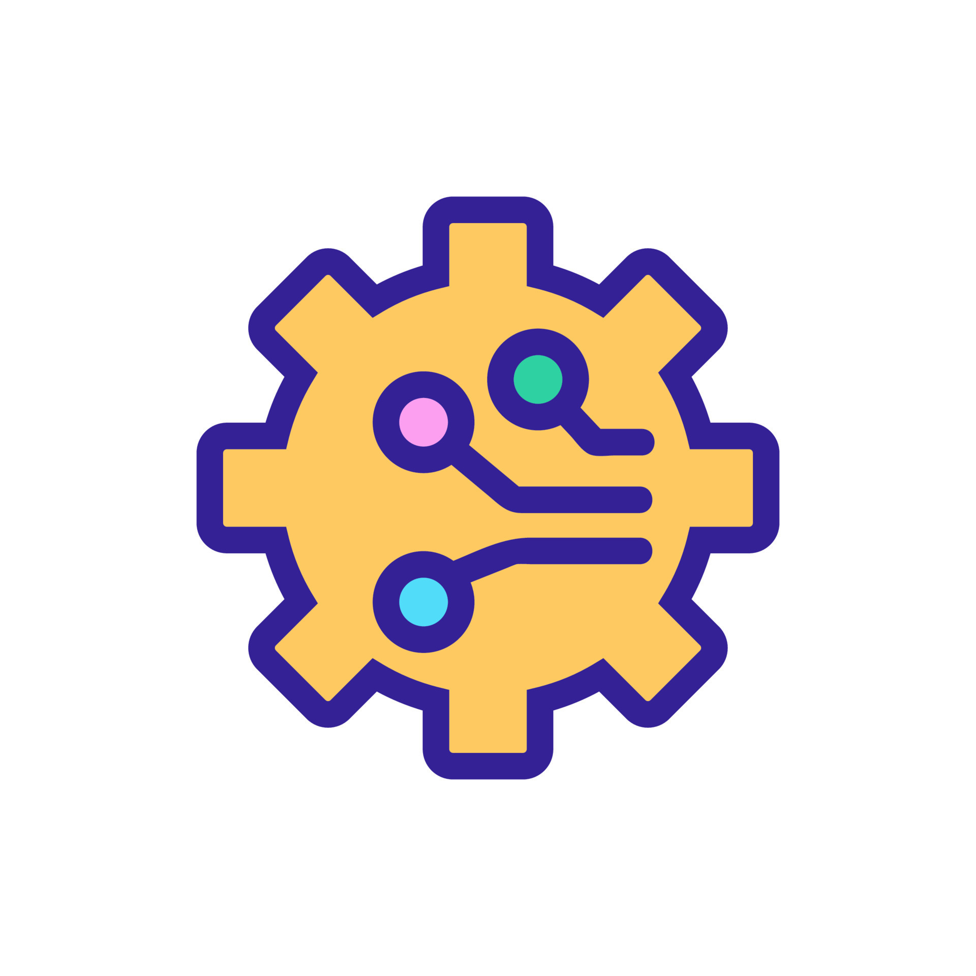 Automation icon vector. Isolated contour symbol illustration 9990519 ...