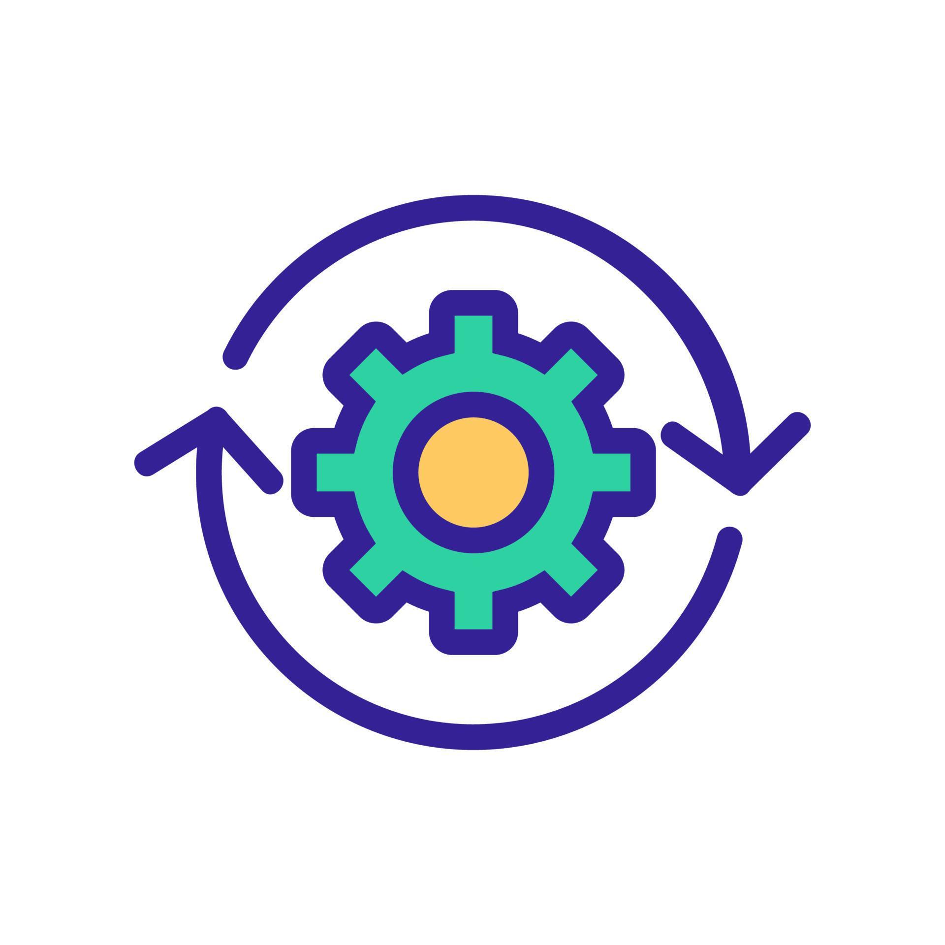 Automation icon vector. Isolated contour symbol illustration 9990527 ...