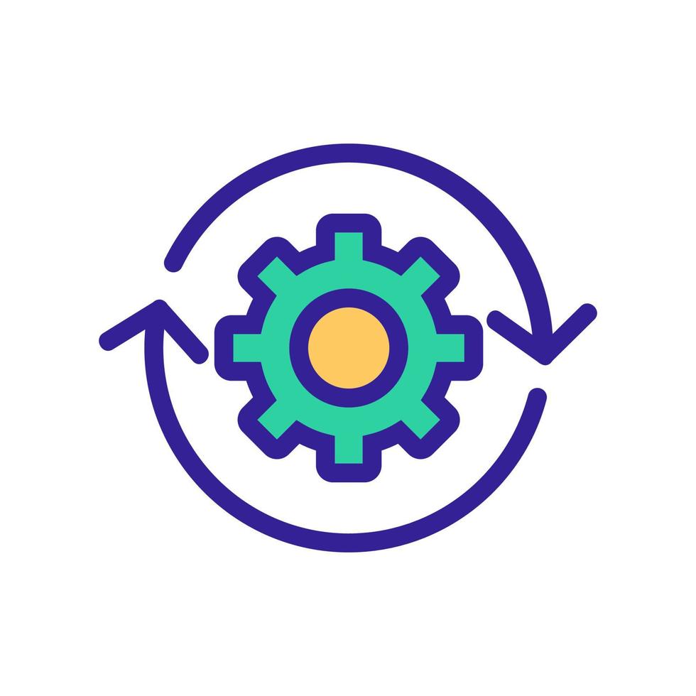 Automation icon vector. Isolated contour symbol illustration vector