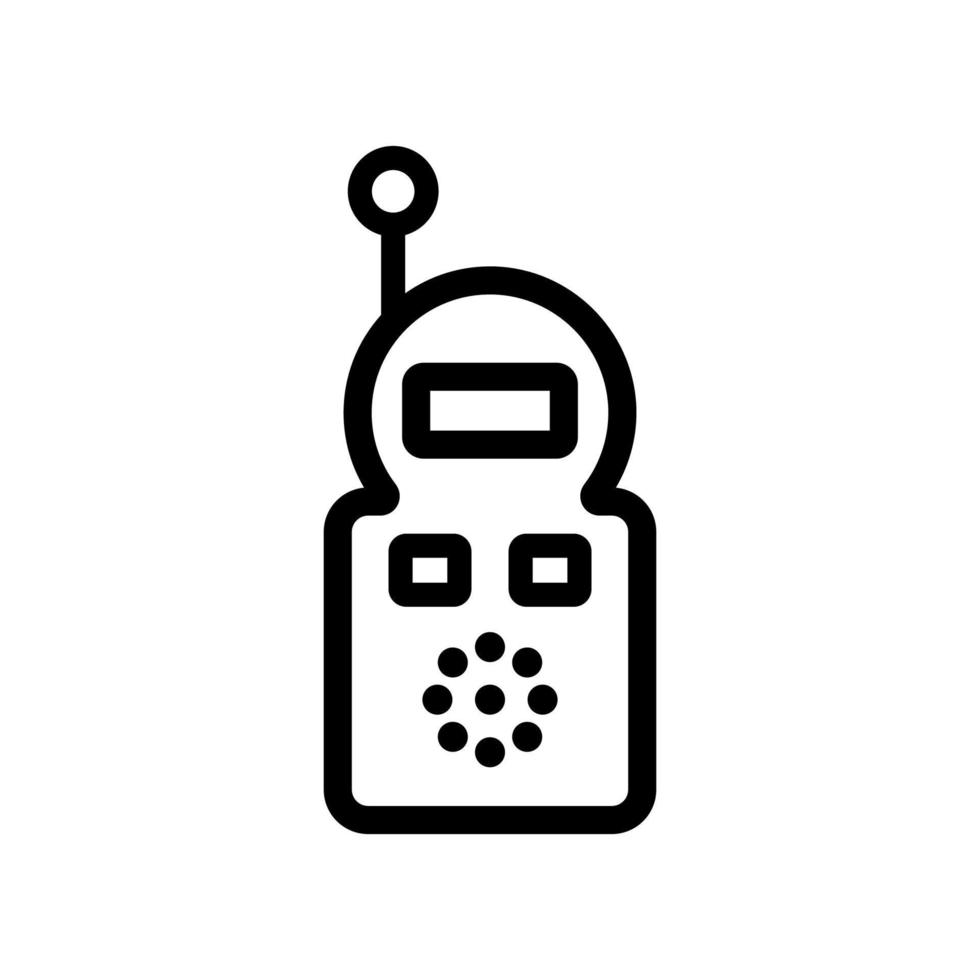The radio nanny icon is a vector. Isolated contour symbol illustration vector