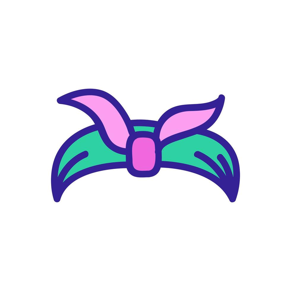 Bandana icon vector. Isolated contour symbol illustration vector