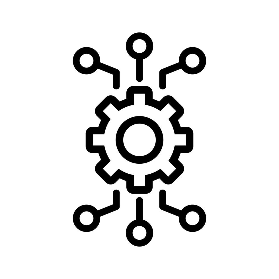 Automation icon vector. Isolated contour symbol illustration vector