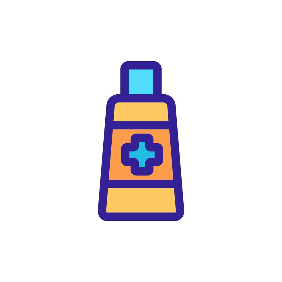 vector de icono de crema protectora. ilustración de símbolo de contorno aislado