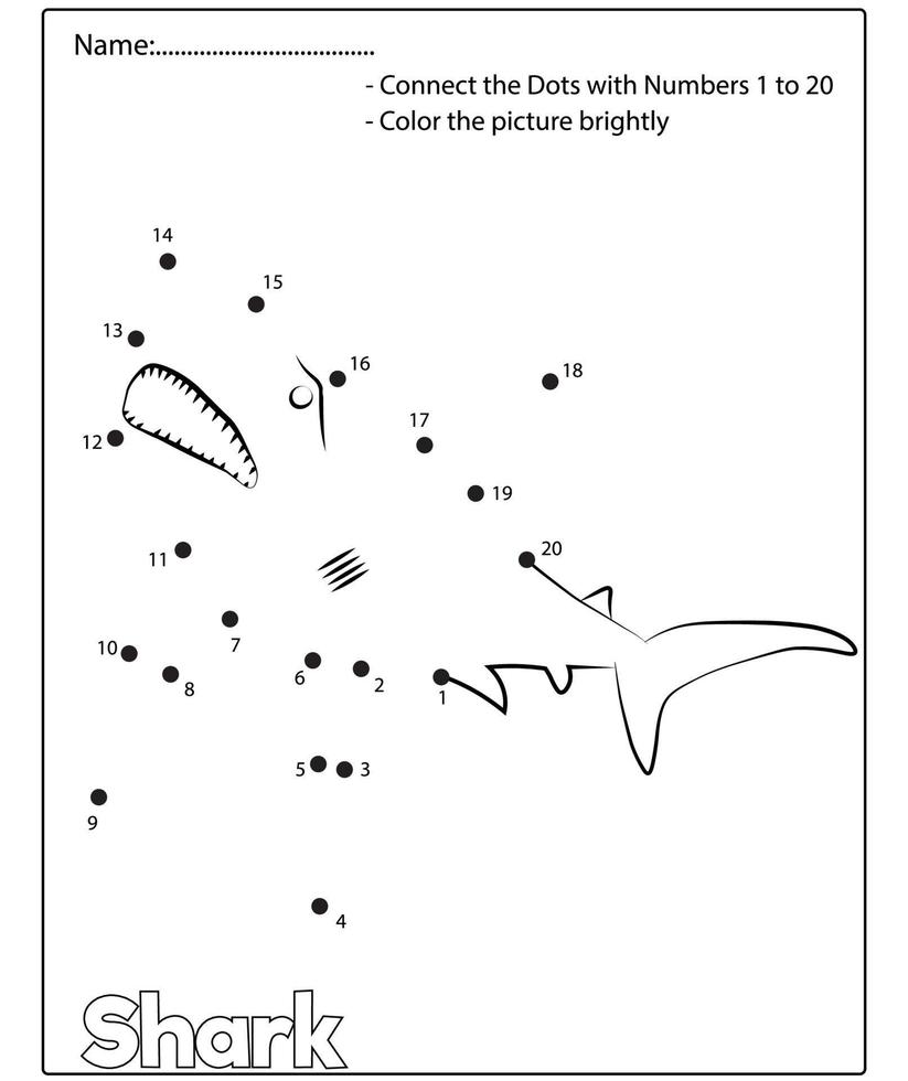 Australian animals. Dot to dot game. Educational number puzzle for kids. vector