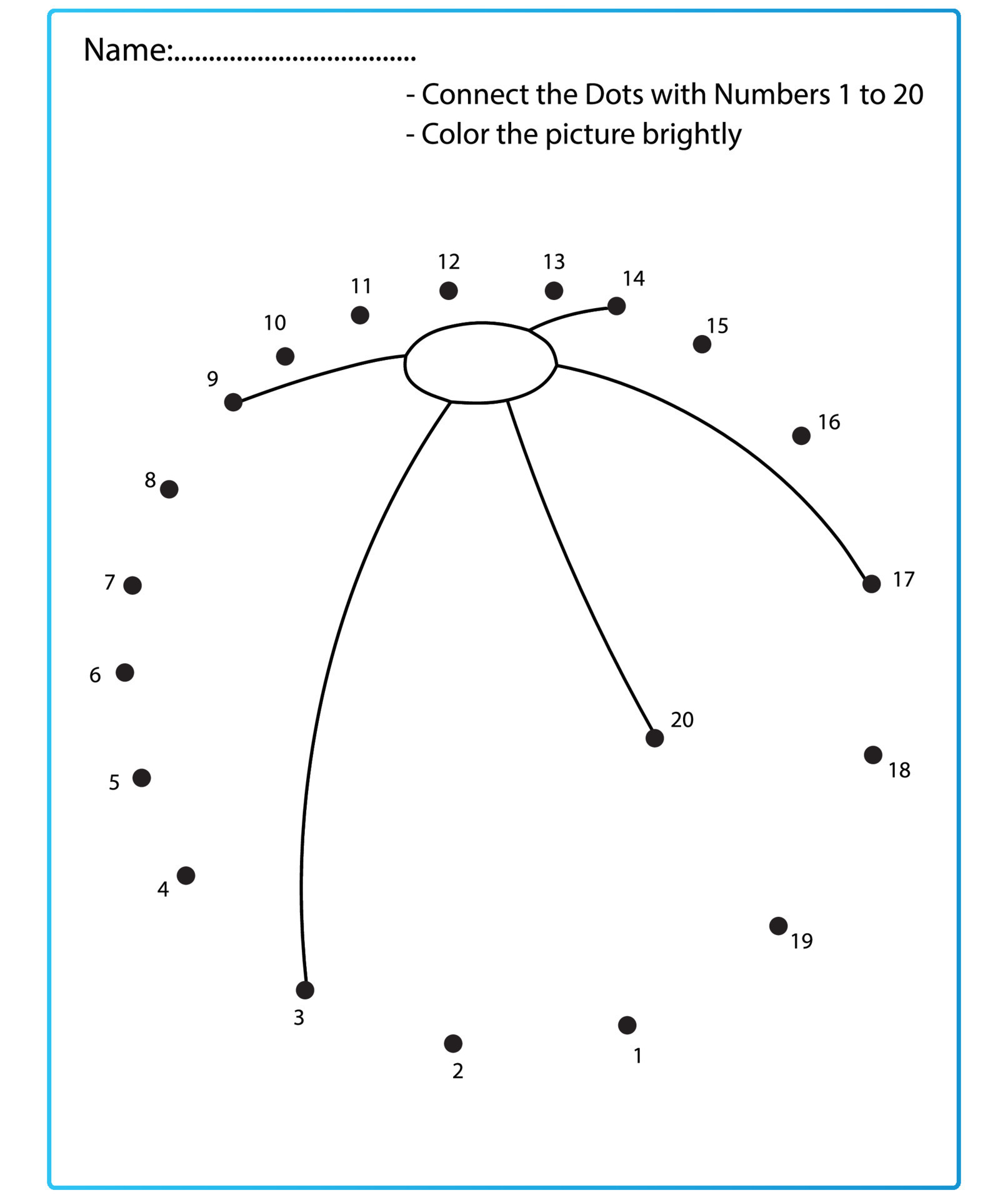 Summer Game Dot to dot Worksheets game for kids. 9990945 Vector Art at ...