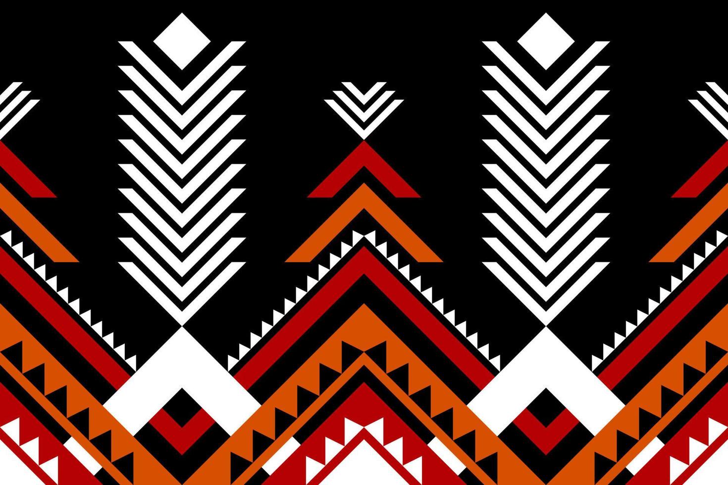 patrón geométrico étnico sin costuras. estilo tribal tradicional. diseño para fondo, ilustración, textura, tela, ropa, envoltura, papel tapiz, alfombra, bordado vector