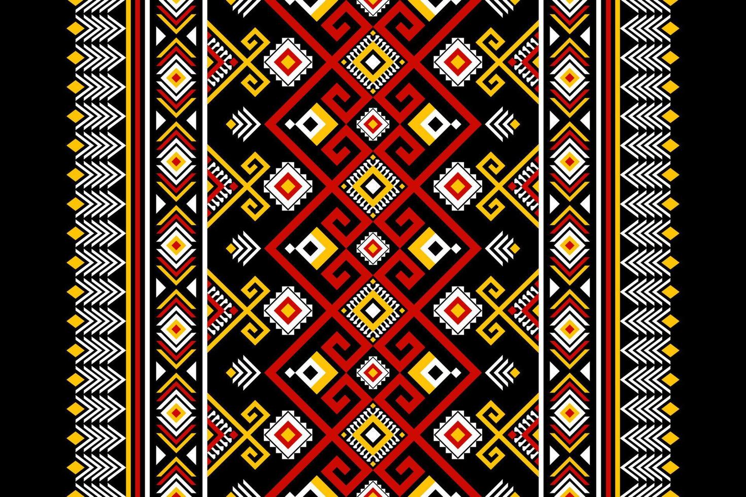patrón étnico geométrico tradicional. arte tribal estilo azteca. diseño para fondo, ilustración, tela, batik, ropa, envoltura, papel tapiz, alfombra, bordado vector