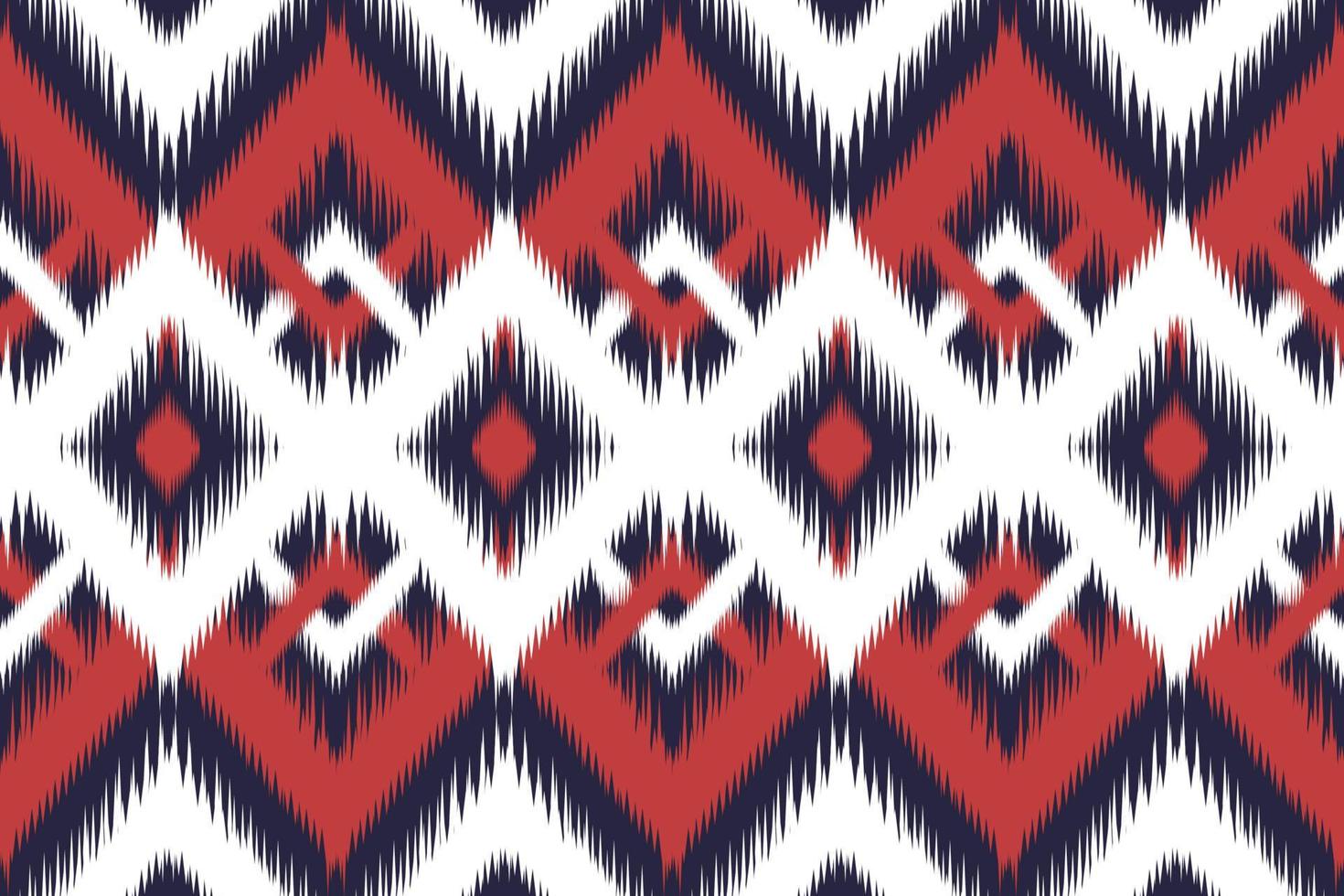 Ikat ethnic Aztec seamless pattern. Tribal striped traditional. Design for background,carpet,wallpaper,clothing,wrapping,batik,fabric,Vector illustration.embroidery style. vector